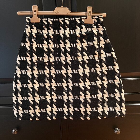 Sandro Breene Houndstooth Skirt size 36 - Picture 1 of 10